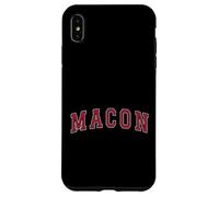 Macon Georgia Souvenir Sport College Style Text Case for iPhone XS Max