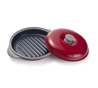 Maconee Microwave Grill Pan for Cooking, Baking, Nonstick Stir Fry Griddle Pan with Lid