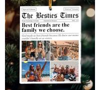 Macorner Personalized Acrylic Ornament, The BFF Times - Friendship Gift for Best Friend's Birthday or Christmas