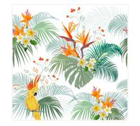 MACOSA U6SEC240_x2 40 Pack 25 x 25 cm Colourful Bird of Paradise Paper Napkins Table Decoration Disposable Napkins Napkins Napkins for Party Supplies Birds