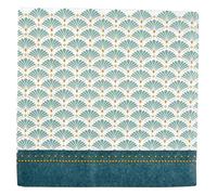 Macosa U6SEI461_x2 Paper Napkins Set of 40 33 x 33 cm Green White Gold Table Decoration Disposable Napkins Cocktail Napkins Party Napkins Patterned Disposable