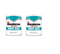Macpherson Trade Vinyl Silk Emulsion Brilliant White 5L Pack Of 2