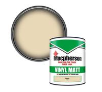 Macpherson Trade Walls & Ceilings Vinyl Matt Emulsion Paint Biscuit (B7700Y) 1L