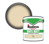 Macpherson Trade Walls & Ceilings Vinyl Matt Emulsion Paint Biscuit (B7700Y) 2.5L