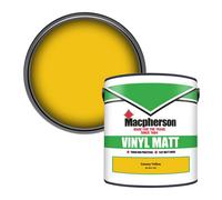 Macpherson Trade Walls & Ceilings Vinyl Matt Emulsion Paint Canary Yellow Bs 381C 309 (309) 2.5L