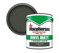 Macpherson Trade Walls & Ceilings Vinyl Matt Emulsion Paint Deep Bronze Green Bs 381C 224 (224) 5L