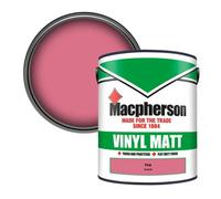 Macpherson Trade Walls & Ceilings Vinyl Matt Emulsion Paint Pink (W3283R) 5L