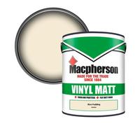 Macpherson Trade Walls & Ceilings Vinyl Matt Emulsion Paint Rice Pudding (B6850U) 5L