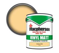 Macpherson Trade Walls & Ceilings Vinyl Matt Emulsion Paint Summer Yellow (B3702A) 5L