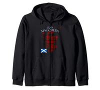 MacQueen Scottish Clan Tartan Scotland Zip Hoodie