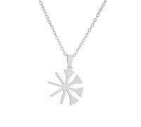 Macracrua Yezidi Lalish Peacock Angel Pendant Necklace - Stainless Steel Tawsi Melek Jewelry for Men & Women (Silver Color,60cm)