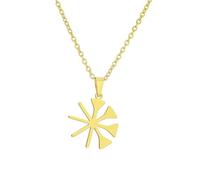 Macracrua Yezidi Lalish Peacock Angel Pendant Necklace - Stainless Steel Tawsi Melek Jewelry for Men & Women (Gold Color,60cm)