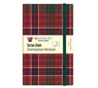 MacRae Modern Red: Large: Waverley Genuine Tartan Cloth Commonplace Notebook (21cm x 13cm) (Waverley Scotland Tartan Cloth Commonplace Notebooks/Gift/Stationery/Plaid Stationery items (WZS))