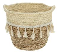 Macrame Basket Desktop Storage Organizer with Back to School Decorations
