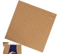 Macrame Board and Pins Double Sided Macrame Project Board with Grids & 50 T-pins Reusable Macrame Cork Board Portable Lightweight Handmade Braiding Craft Board for Bracelet Scarves(40×40cm)