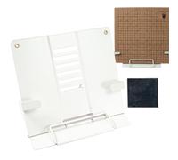 Macrame Board Stand - Adjustable Metal Folding Desktop Support | Braiďed Cork Board Holder | Multifunction DIY Macrame Tool for Weaving Braiding Crafting Desk Hands Free Use