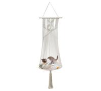 Macrame Cat Hammock -Cat Bed Hammock | Macrame Pet for | Hanging Bed | Wall Mounted Boho Macrame | Hand-Woven | Multifunctional Swing
