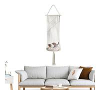 Macrame Cat Hammock Handwoven Cotton Rope, Comfortable Cat Hammock