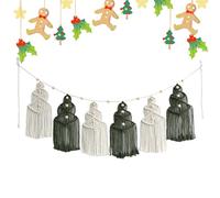 Macrame Christmas,Macrame Christmas Tree Woven Ornaments - Handmade Bohemian Macrame Ornaments Decor for Living Room