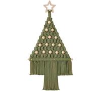 Macrame Christmas Tree Wall Hanging Tapestry Hanging Ornaments Xmas Wall Woven Tapestry Christmas Hanging Decor