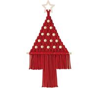 Macrame Christmas Tree Wall Hanging Tapestry Hanging Ornaments Xmas Wall Woven Tapestry Christmas Hanging Decor