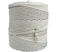 Macrame Cord 4 mm, 284 yd (853 feet) - 3PLY Cotton Rope for Macrame Dream Catcher, Wall Hanging, Plant Hanger, Gift Wrapping and Wedding Decorations