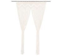 Macrame Curtain 140x240 cm Cotton Shade Drape Blind Set Multi Colours vidaXL