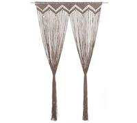 Macrame Curtain 140x240 cm Cotton Shade Drape Blind Set Multi Colours vidaXL