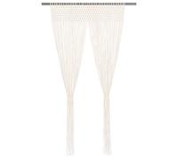 vidaXL Macrame Curtain Cotton Bedroom Window Drape Shade Translucent Blind Background