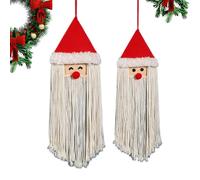 Macrame Decoration - Christmas Chic Decorations - 2 Pieces Boho Woven Wall Hanging | For Home Living Room Bedroom Student Room Children's Room Entrance Background Party