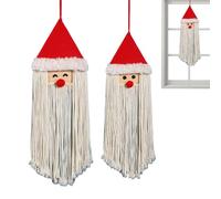 Macrame Decoration - Christmas Modern Art Decoration - 2 Pieces Boho Wall Hanging - For Home Living Room Bedroom Student Room Children's Room Entrance Background Party