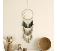 Macrame Dream Catcher Wall Hanging - Large Dreamcatchers Boho Chic Wall Decor, Handmade Tassels Ornament Colorful Room Decor for Bedroom, Blessing Gift for Girls Kids Women (Dark Green Mix)