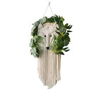 Macrame-Fuchswandkunst-Bohemia Artificial Plant Hanging Quack | ELIC CAMERICA FOR Indoor Textured Accent for Wall Decoration in Kids Room, Office, U