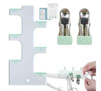 Macrame Gauge Tool - 15.8x7.7cm Macrame Plant Hanger Gauge Acrylic Weaving Ruler with Metal Clips, Diy Plant Hanger Measuring Tool | Macrames Board Jig for Crafting, Knotting, Wall Hangings and Home D