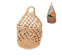 Macrame Plant Hanger Set,Handmade Cotton Rope Wall Hanging Planter Baskets for Indoor Plants,Space Saving Boho Plants Holders with Hooks for Living Room Kitchen Bathroom Decor,Plant Lovers Gift