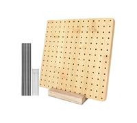 Macrame Project Board Wooden Blocking Board Granny Square Crochet Mat Holey for Knitting(4 inches)