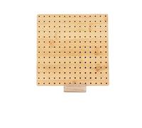 Macrame Project Board Wooden Crochet Knitting Board Reusable Handcrafted Blocking Mat Granny Square Artwork Needlework Lovers Sewing Supplies(7.7 inch)