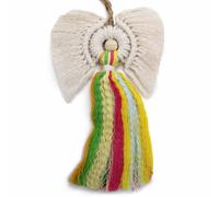 Macrame Rainbow Angel Gift Box - Handwoven Indonesian Cotton