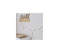 Macrame Rainbows and Felt Clouds Fabric Baby Bunting Nursery Decor-2m, White, Nude