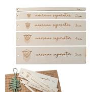 Macrame Spacer Tool - Wooden Macrame Guide Ruler Spacing Separator,Rope Braiding Aids,Wooden Ruler,Macrame Quilt Ruler,Pattern Organizer Holdes
