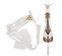 Macrame Ukulele Hanger - Wall Mount Stand Holder for Tenor Ukulele, Decorative Case Alternative