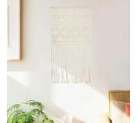 Macrame Wall Hanging 40 x 80 cm Cotton Handmade Tapestry Boho Textile Art Decoration Living Room Bedroom Hallway Accent Gift with Hanger Hook