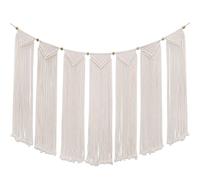 Macrame Wall Hanging Bunting/Banner Tapestry Art Flexzion (47 Black