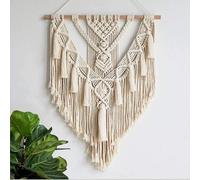 Macrame Wall Hanging, Chic Bohemian Tapestry For Bedroom 55 X 70 Cm