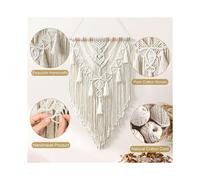 Macrame Wall Hanging Cotton Handmade Macrame Boho Decorative Woven Decoration for Bedroom Balcony