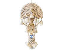 Macrame Wall Hanging, Hot Air Balloon Handwoven Wall Hanging Large Boho Wall Decor Home Tapestrys Art Decoration for Bedroom, Living Room. (Beige)