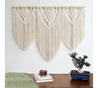 通用 Macrame Wall Hanging Tapestry Boho Macrame Tapestry Woven Home Wall Hanging Pediment (Pattern C)