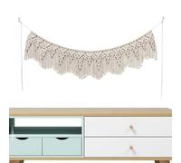Macrame Wall Hanging Tapestry, Hand Woven Macrame Tapestry, Modern Boho Decor, Banner Garland, Stylish Home Designfor Living Room, Bedroom, Nursery, Bathroom, 47 X 10 Inch