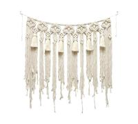Macrame Wall Hangings - Large Woven Tapestry | Handmade Bohemian Wall Decoration | Hangings for Bedroom Living Room and Kitchen 80 x 90 cm Suitable for Home Decor Apartment Gift