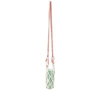 Macrame Water Bottle Carrier - Handwoven Adjustable Strap Holder, Portable